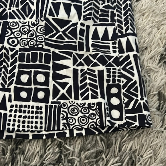 Black and White Patterned J. Crew Skirt - Picture 2 of 4